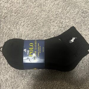 Polo by Ralph Lauren Men's Classic Black Socks
